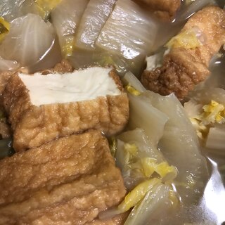 白菜と厚揚げ煮